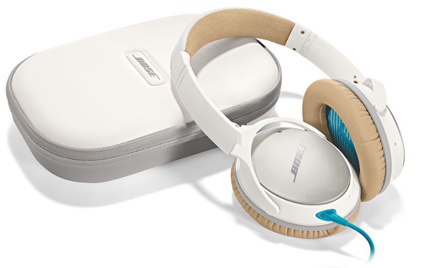 A manufacturer photo of the Bose QuietComfort 25 active noise cancelling headphones.