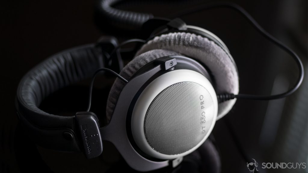 The Beyerdynamic DT 880 PRO headphones.
