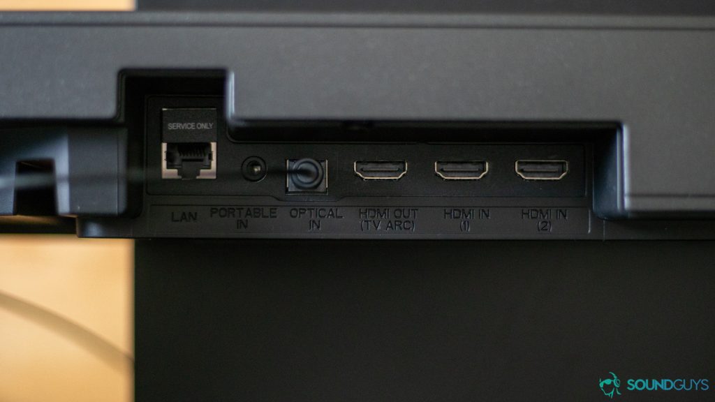 Pictured are the ports on the back of the SK10Y.