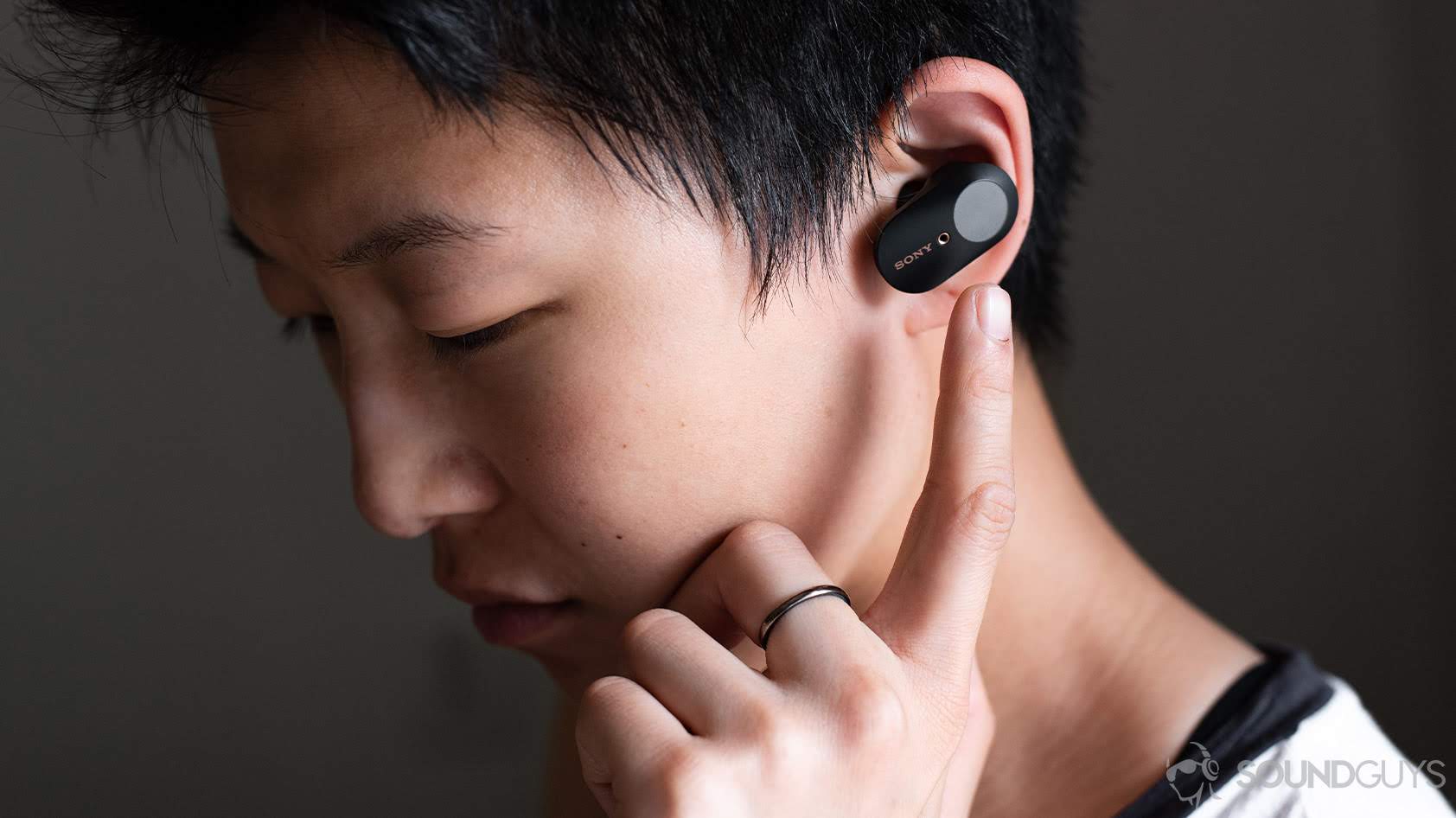 Sony WF-1000XM3 True Wireless Noise-Canceling In-Ear Earphones (Black)  WF1000XM3/B 