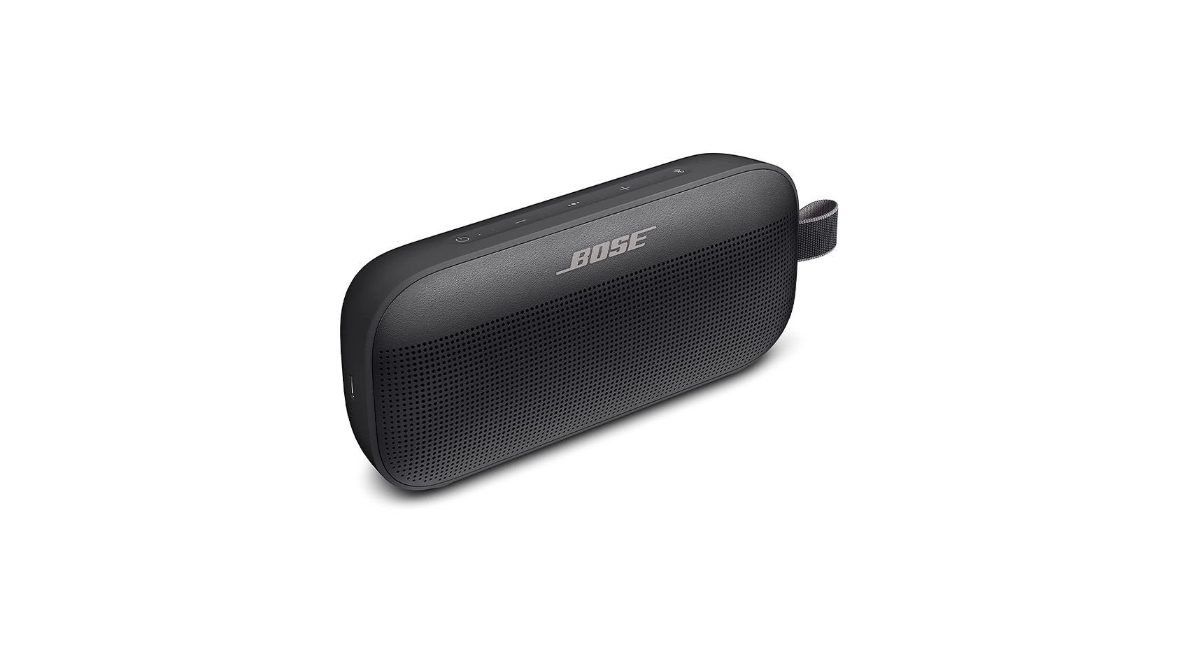 Bose SoundLink Flex Bluetooth Speaker, Portable Speaker with Microphone,  Wireless Waterproof Speaker for Travel, Outdoor and Pool Use, Black