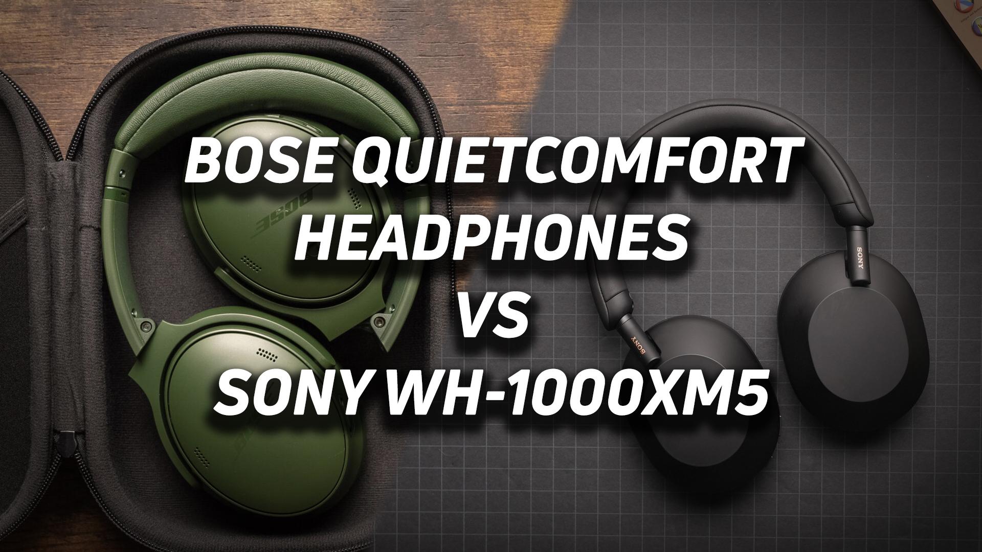 Bose QuietComfort Headphones vs Sony WH-1000XM5 - SoundGuys