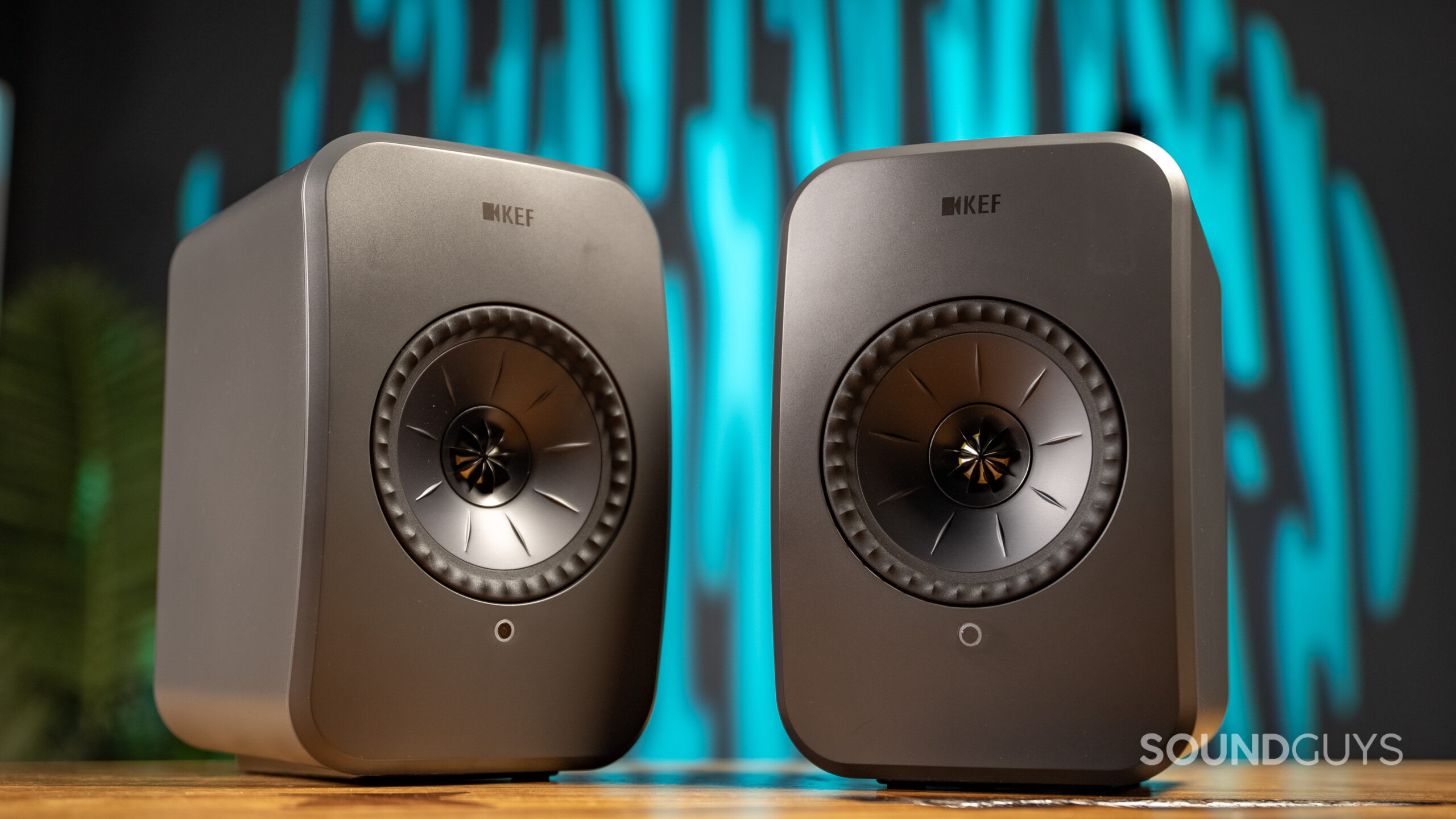 KEF LSX II LT speaker pair front