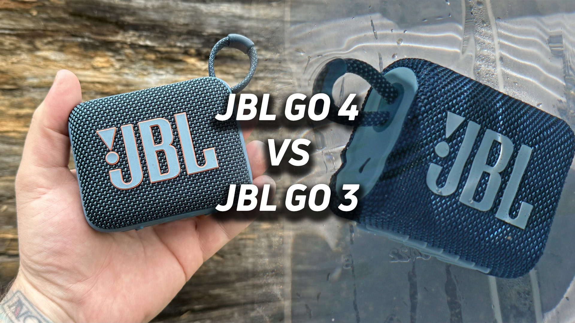 JBL Go 4 next to a JBL Go 3.