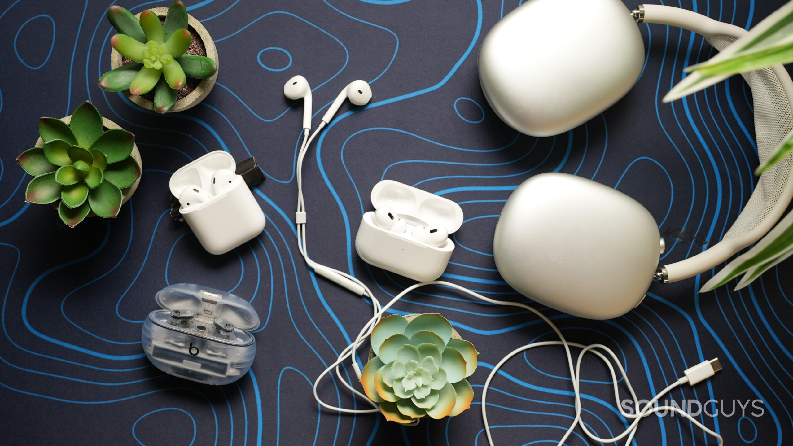 Several Apple AirPods together