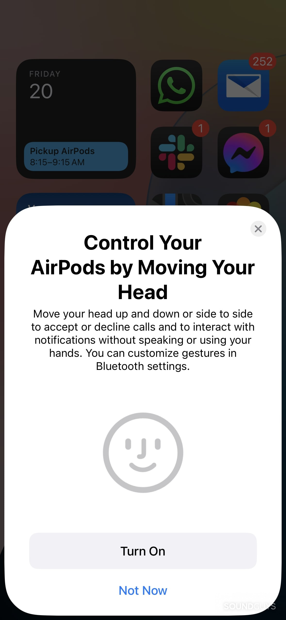 AirPods 4 head controls card.