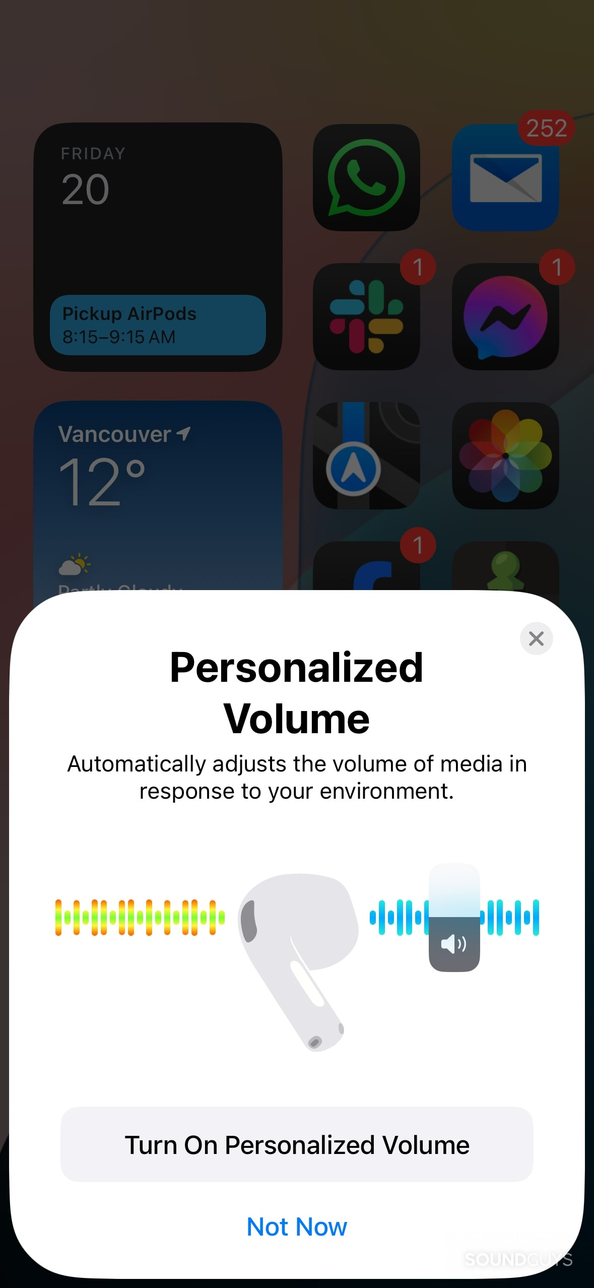 AirPods 4 personalized volume.