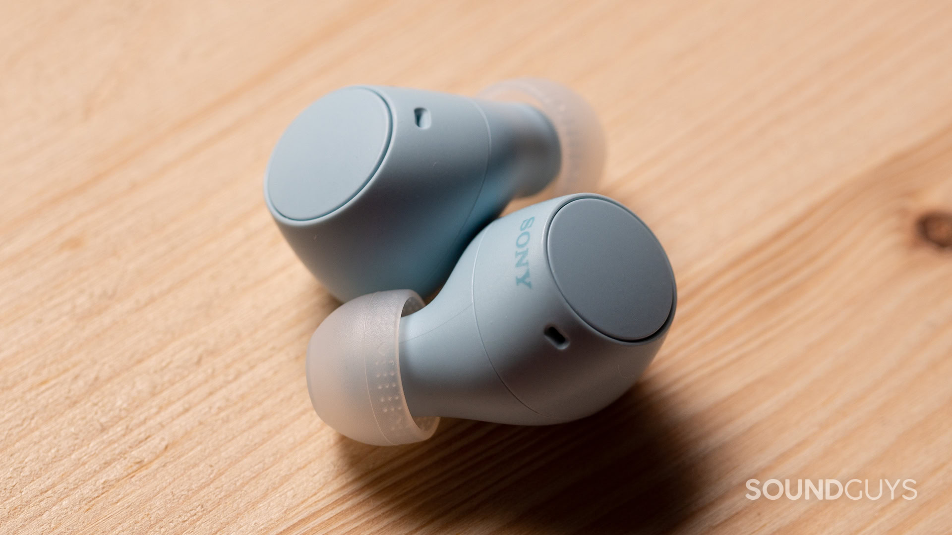 A photo of the Sony WF-C510 earbuds.