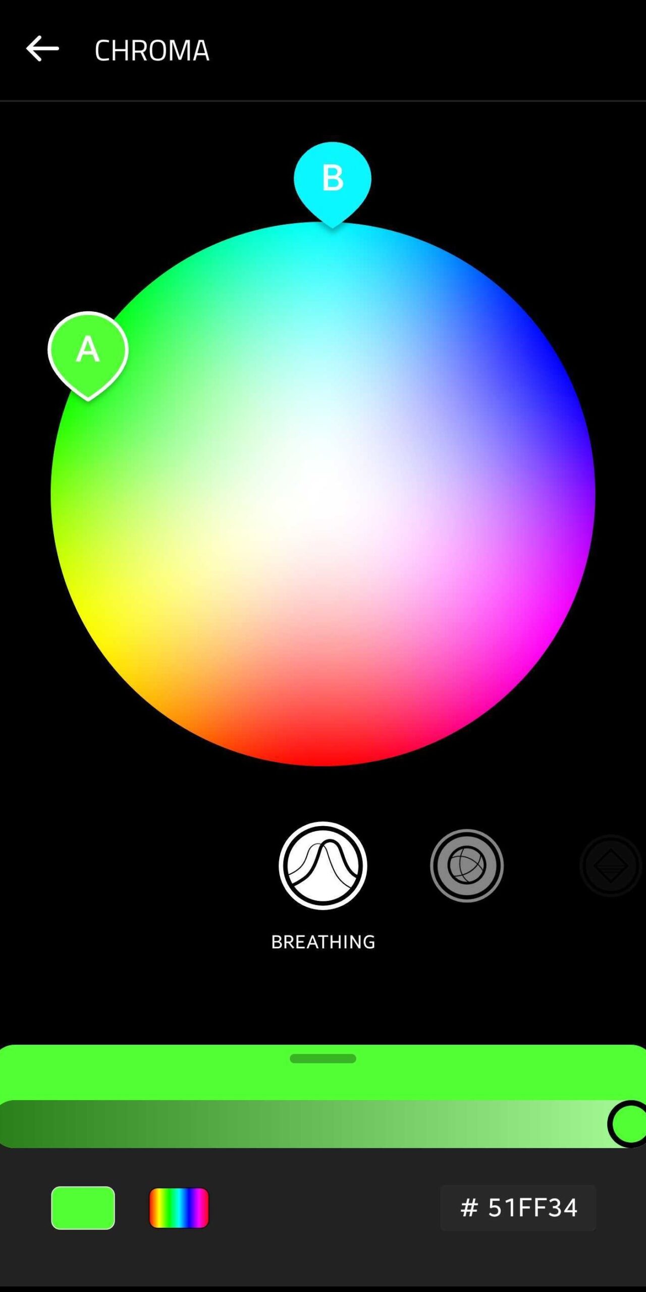 Razer Audio app chroma