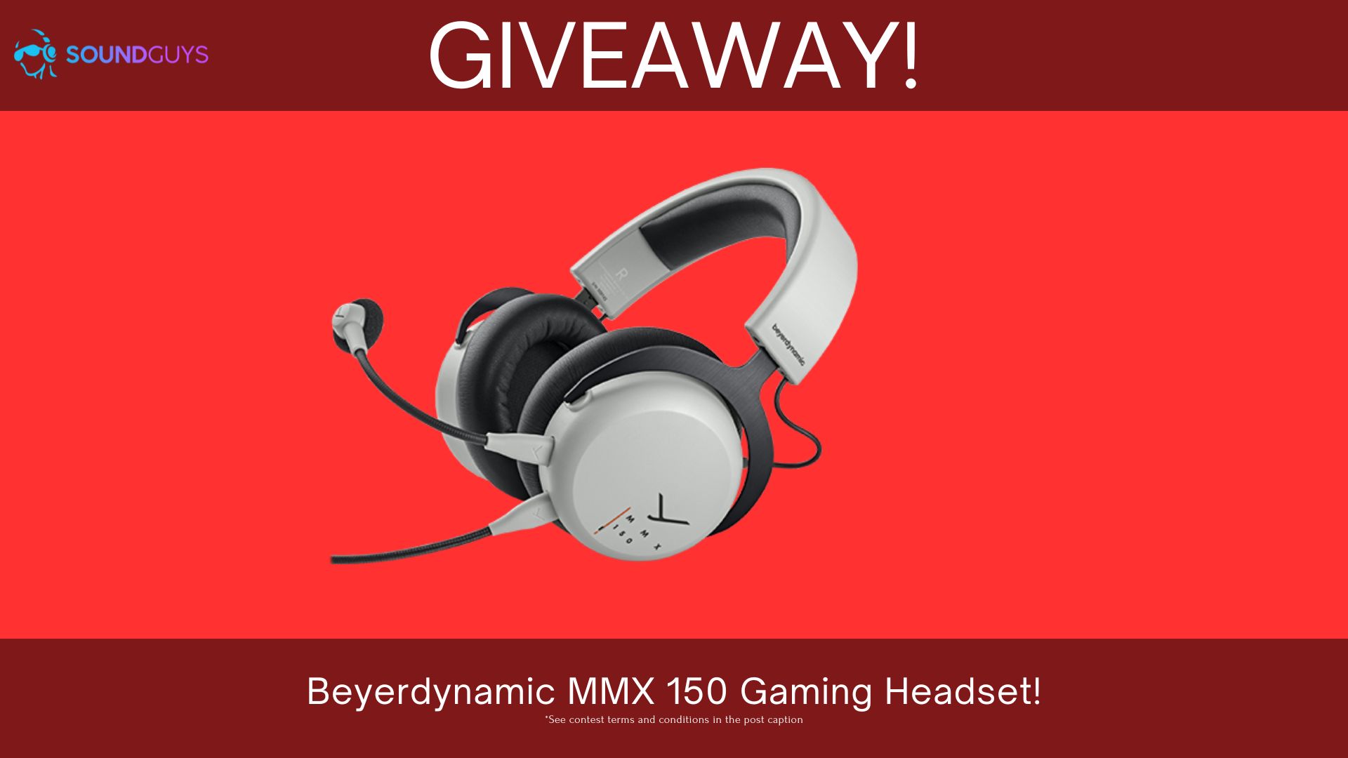 SoundGuys Season of Giving Beyerdynamic MMX 150 gaming headset.