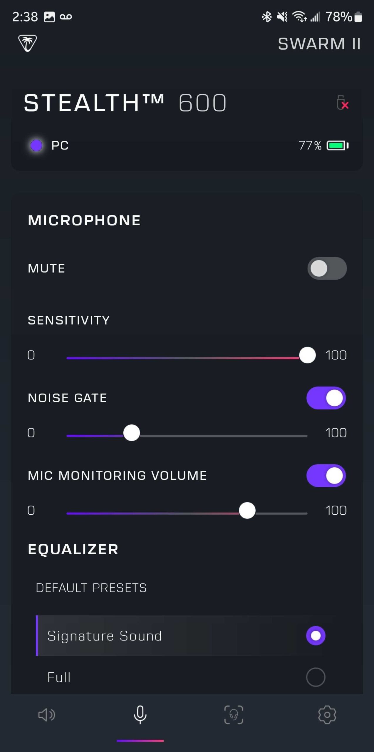 turtlebeach swarm II app