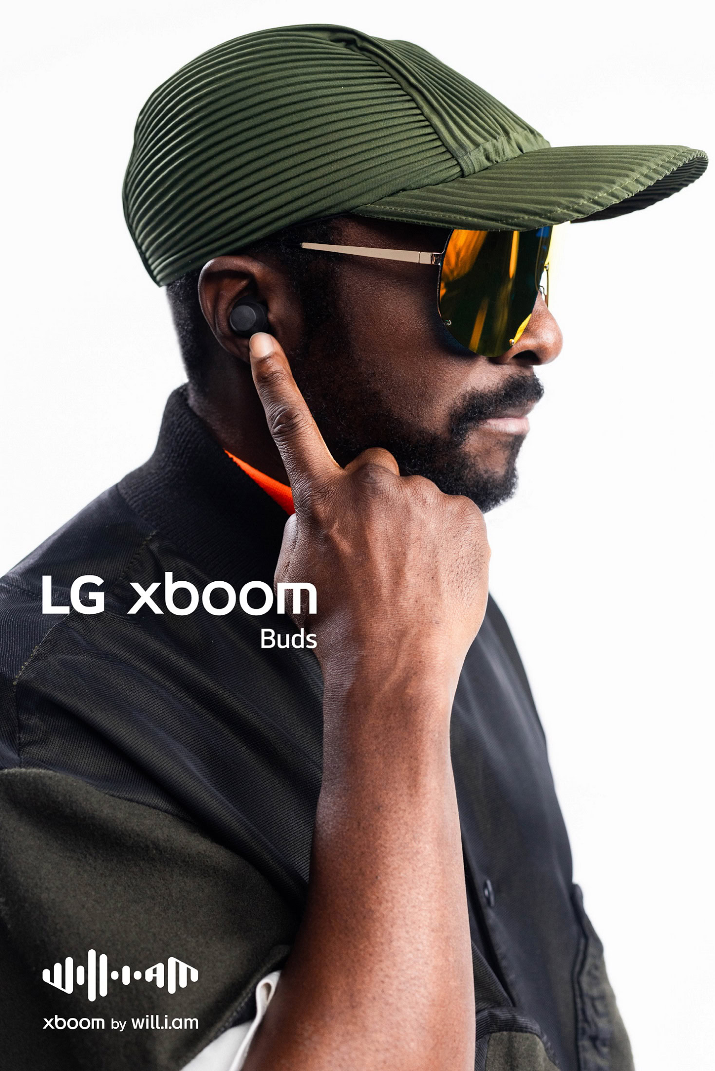 LG xboom Buds worn by will.i.am