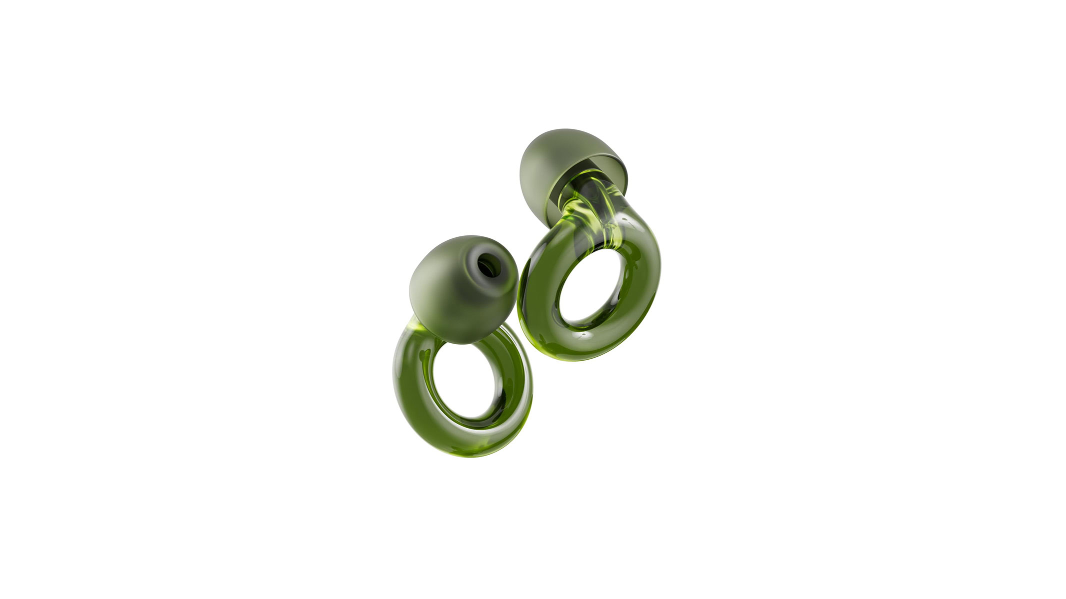 Loop Engage 2 earplugs in green.