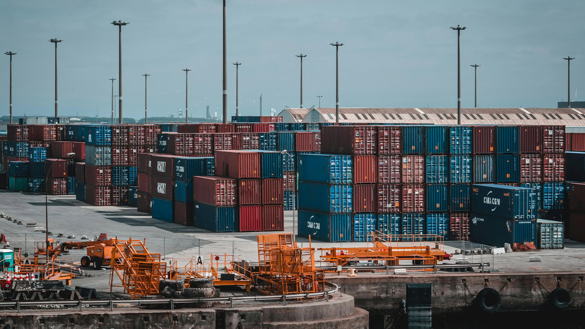 A photo of a ship carrying shipping containers.