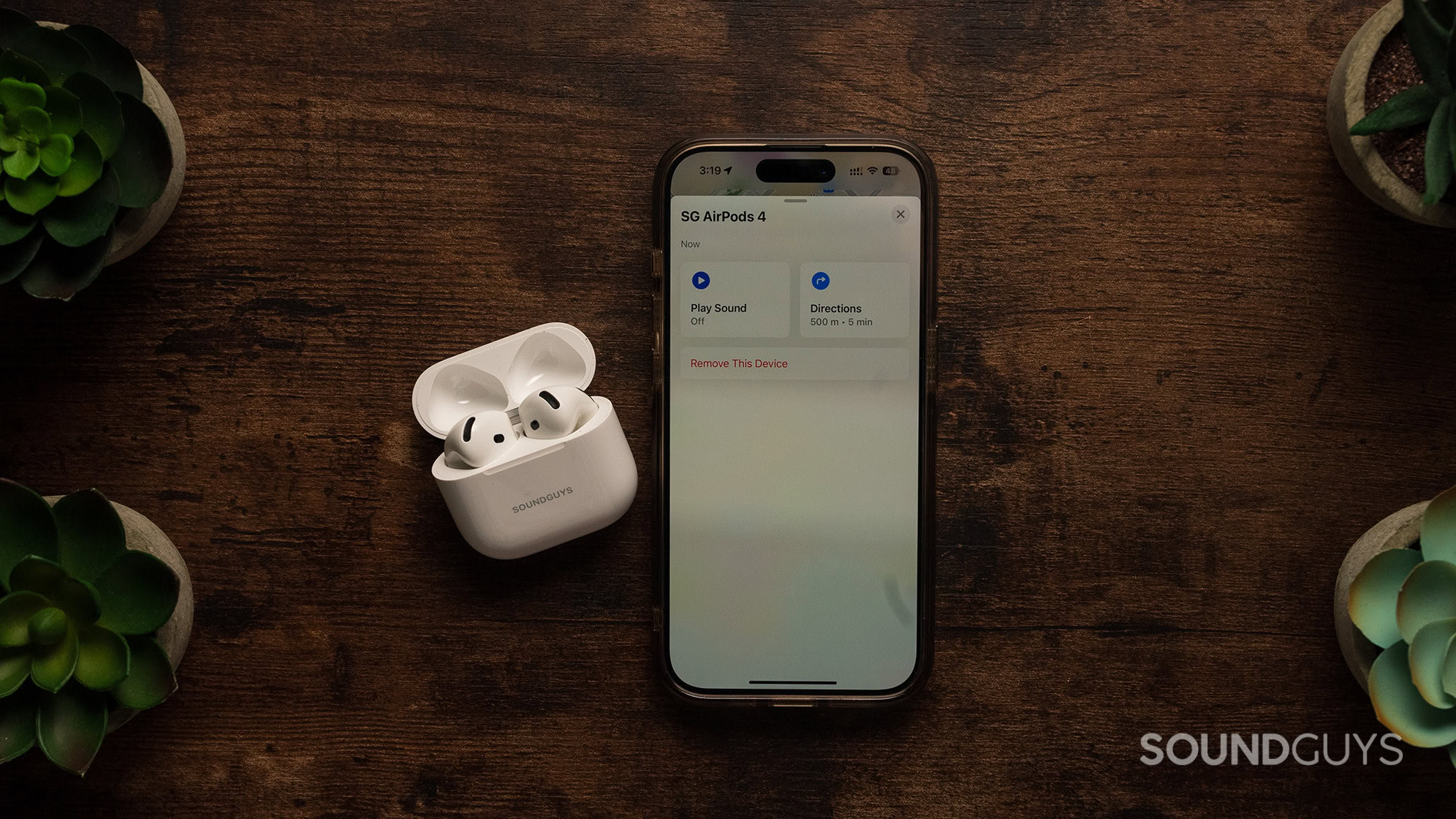 AirPods 4 on the Find My app.