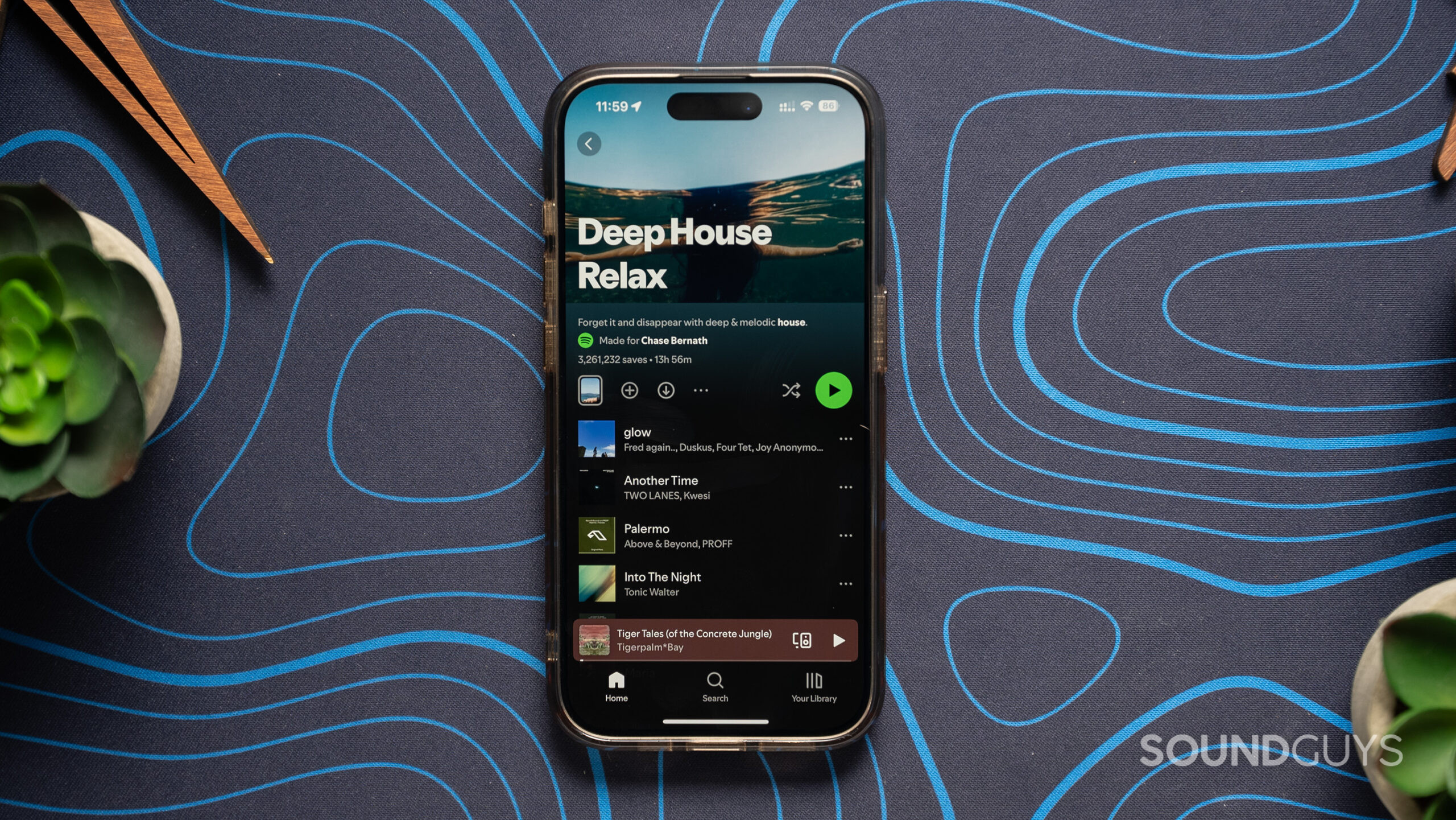 Spotify Deep House Relax playlist